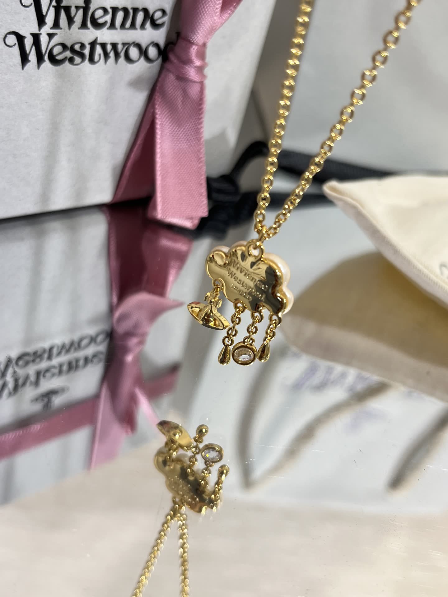 Vivienne Westwood Cloud Pearl Necklace